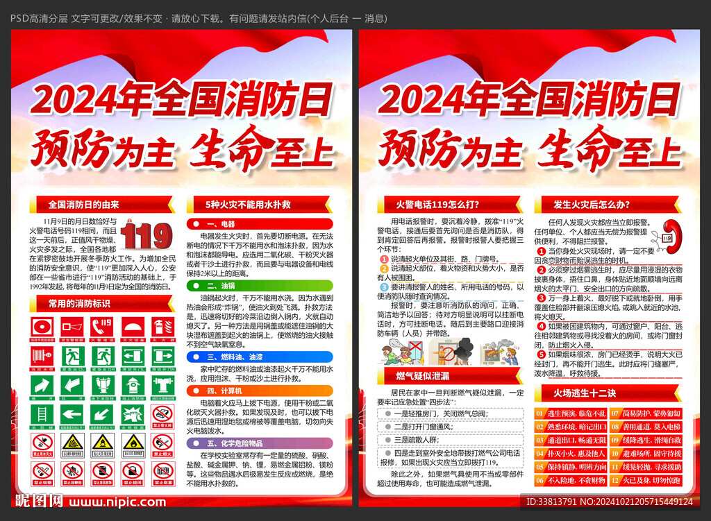 全國消防日宣傳單