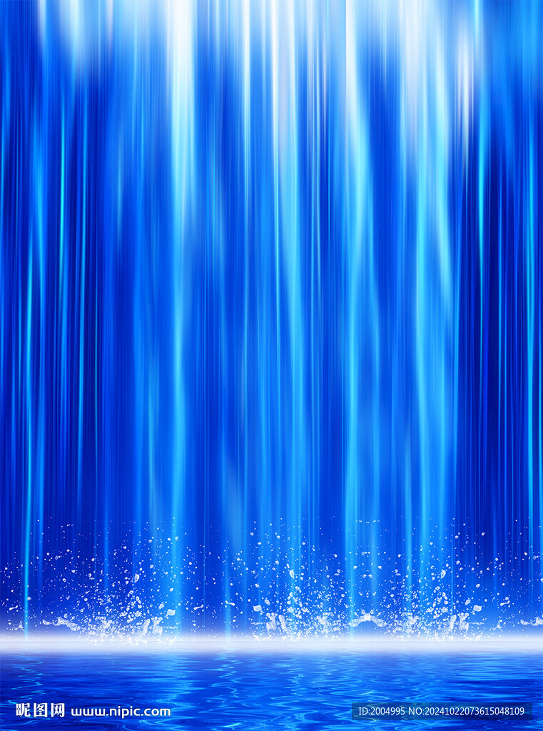 瀑布流水生財