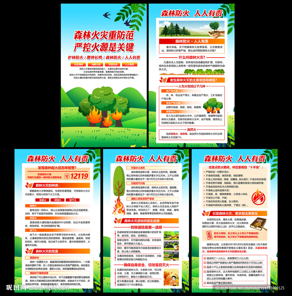預防森林火災宣傳欄