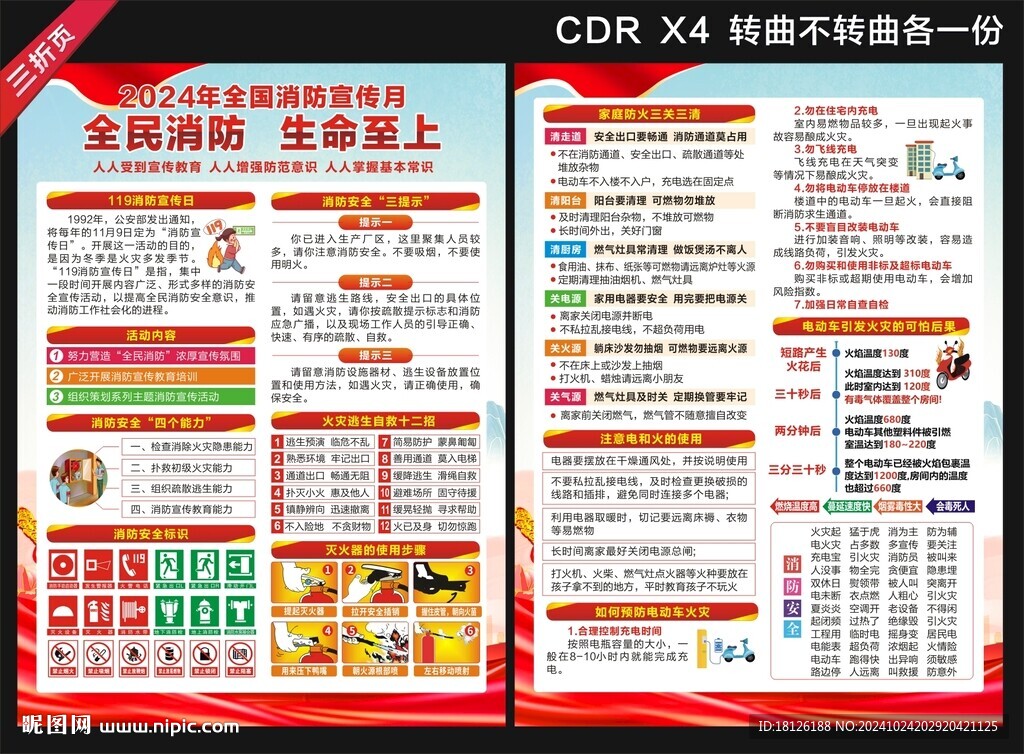 2024年消防月宣傳單
