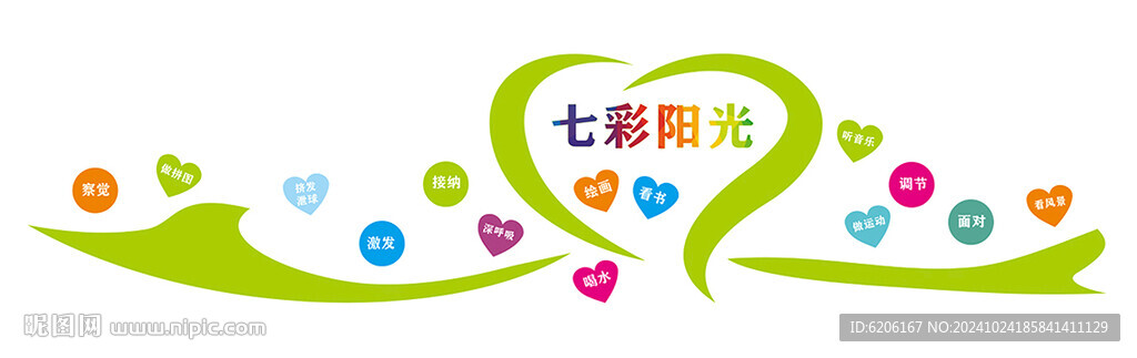 七彩陽光 文化墻