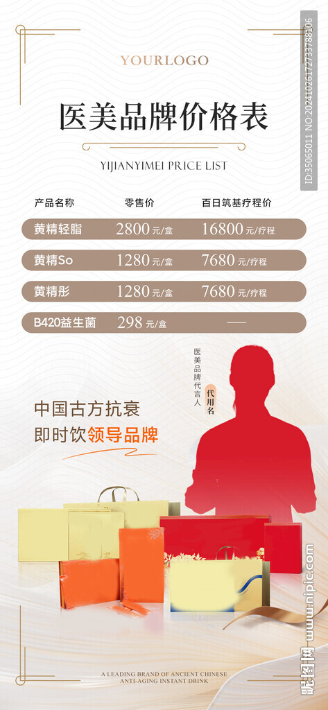 醫美人物介紹宣傳海報