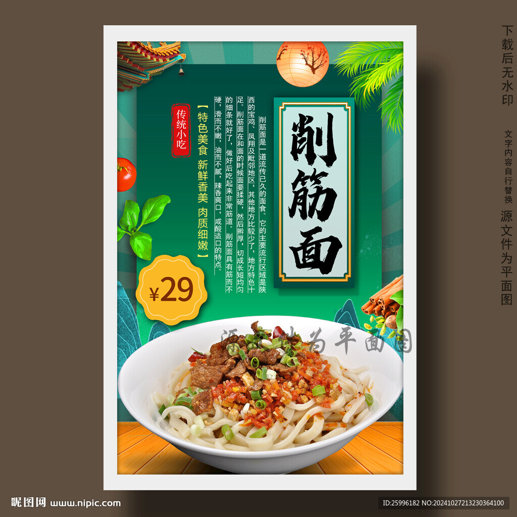 削筋面
