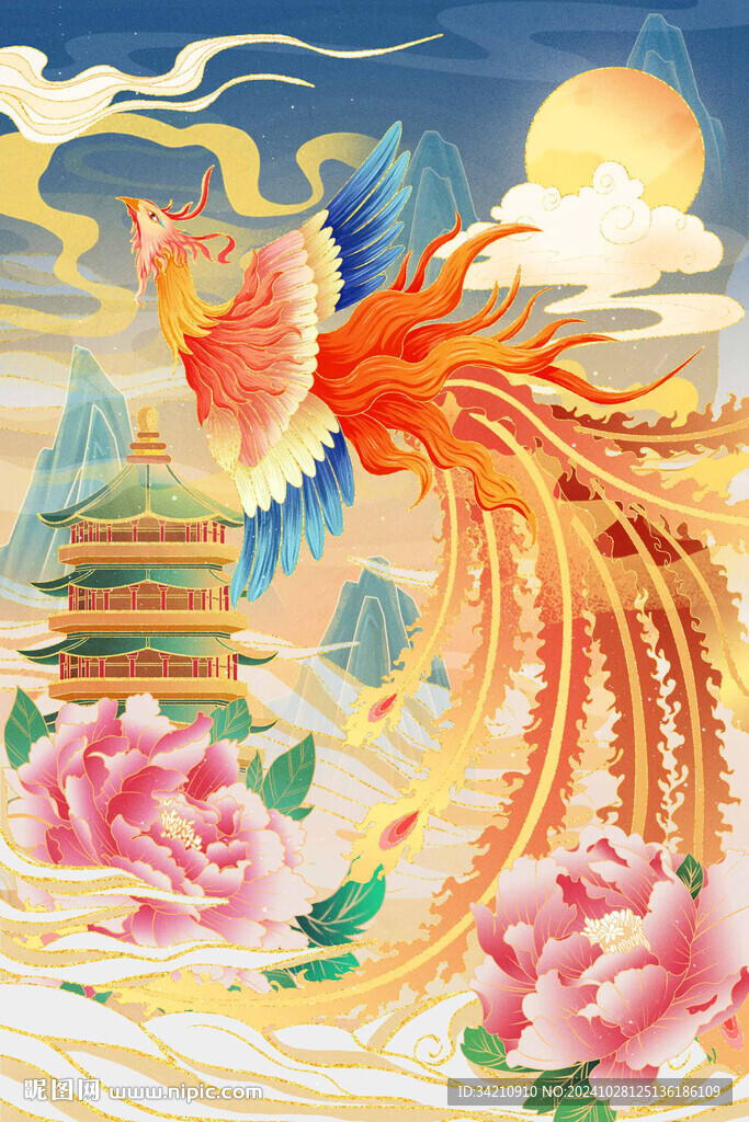 鳳凰手繪