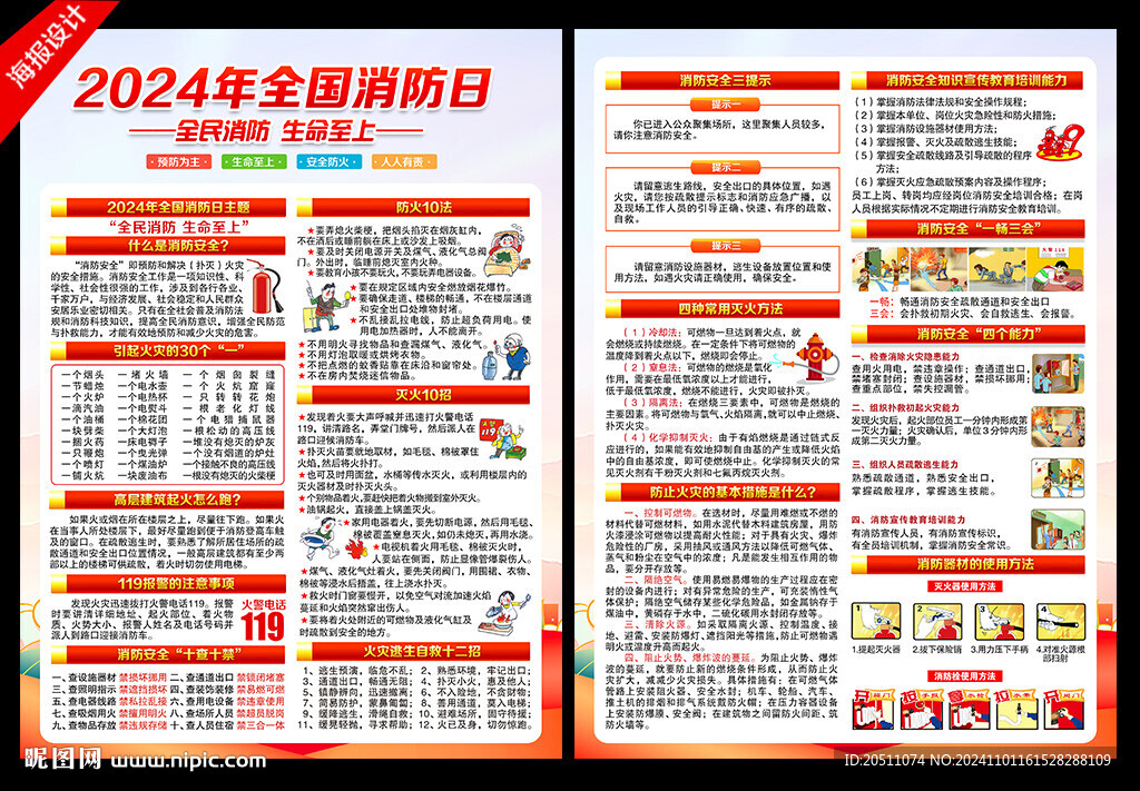全國消防日宣傳單