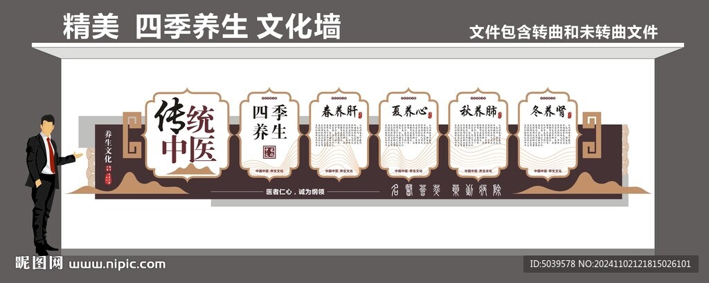 傳統(tǒng)中醫(yī)四季養(yǎng)生文化墻