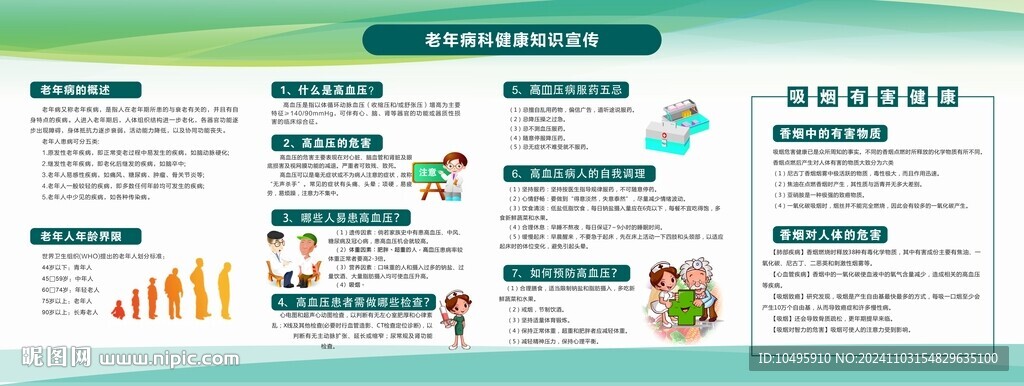 老年病健康宣傳