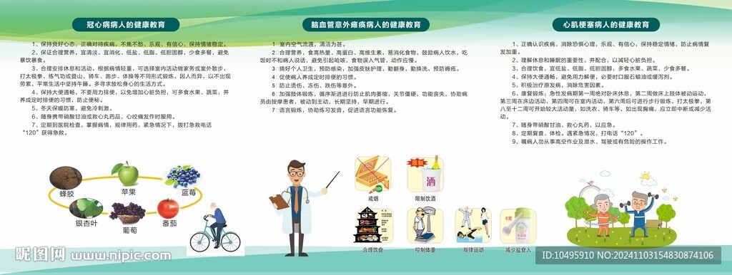 冠心病腦血管心肌梗塞健康宣傳