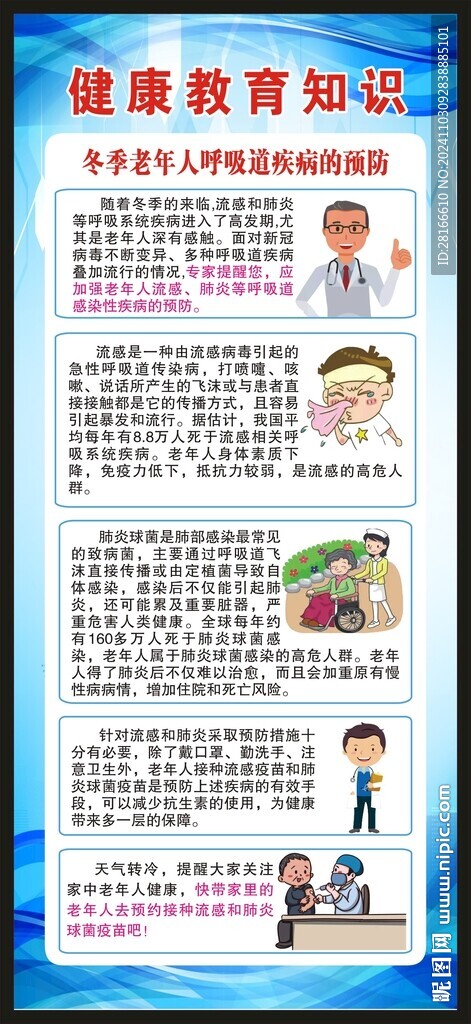 呼吸道疾病防治知識展架