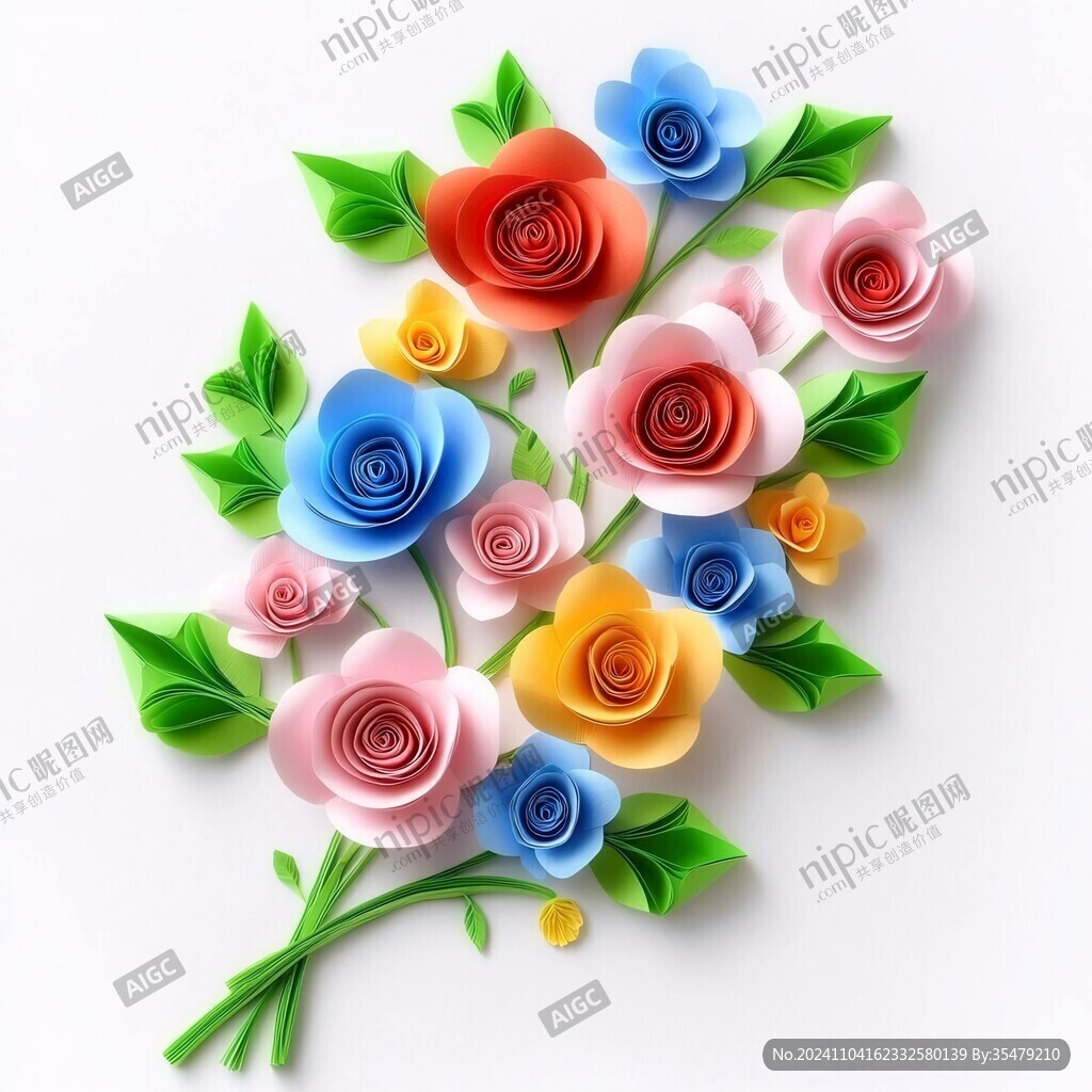 3d立體玫瑰花