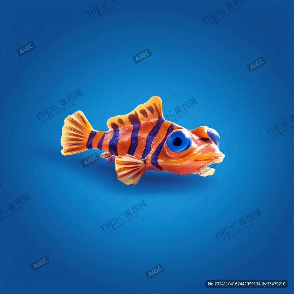 卡通寫實紅鯉魚
