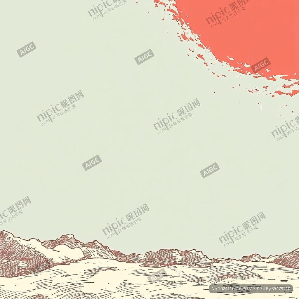 日式浪花背景