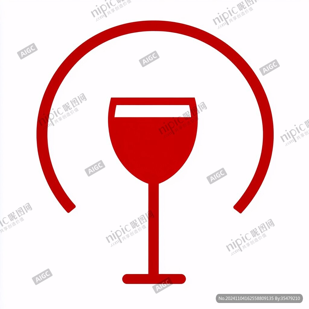 紅酒杯設計logo