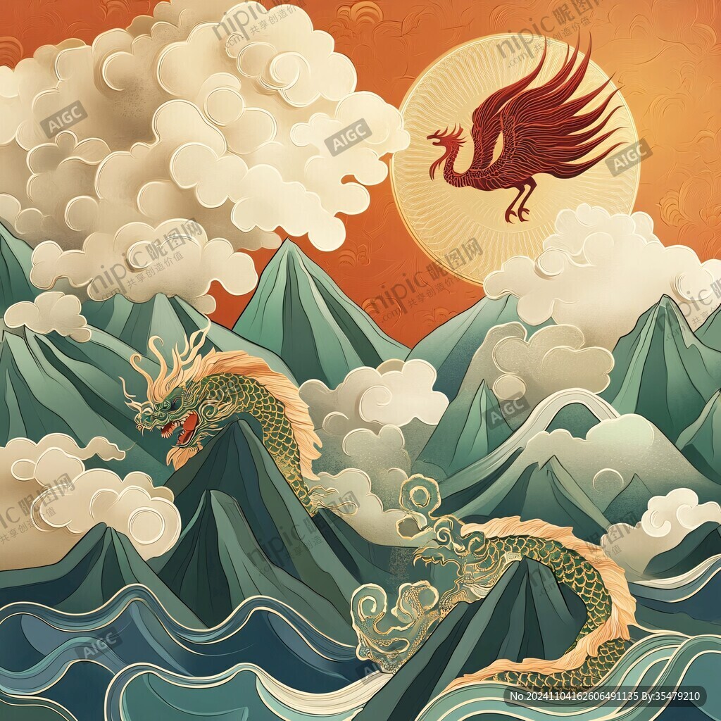 國(guó)潮龍頭插畫