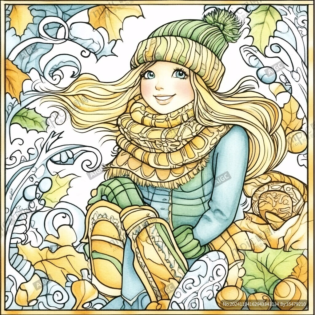 黃蘋果維納斯包裝插畫