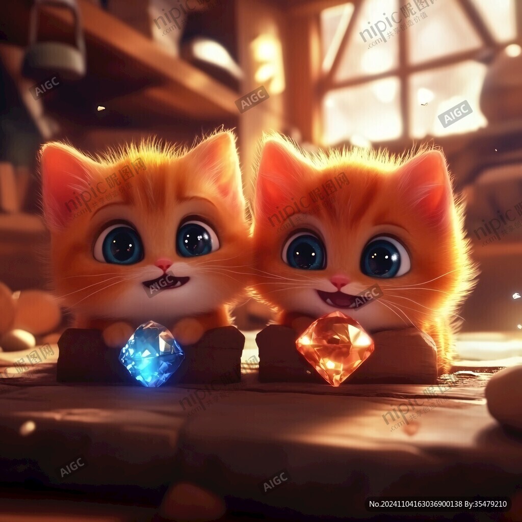 3d卡通貓咪