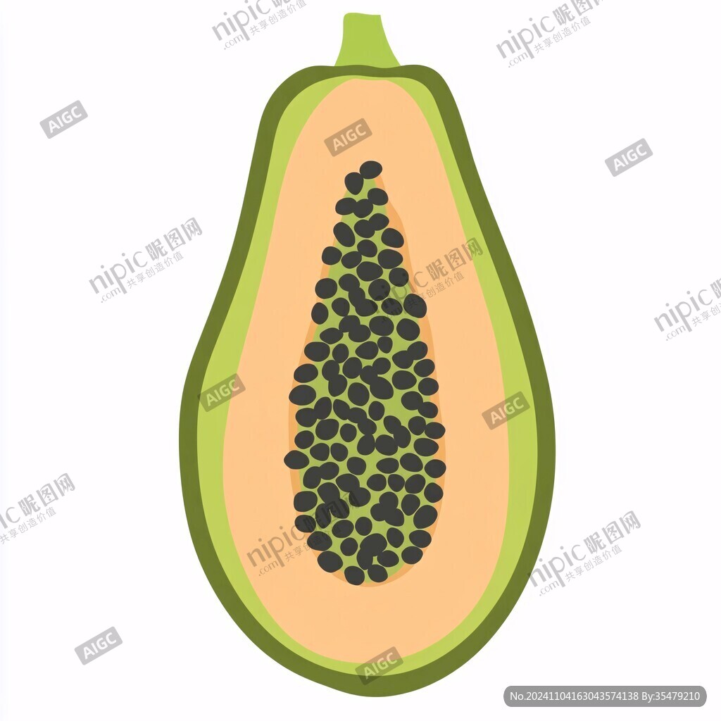 牛油果水果插畫(huà)