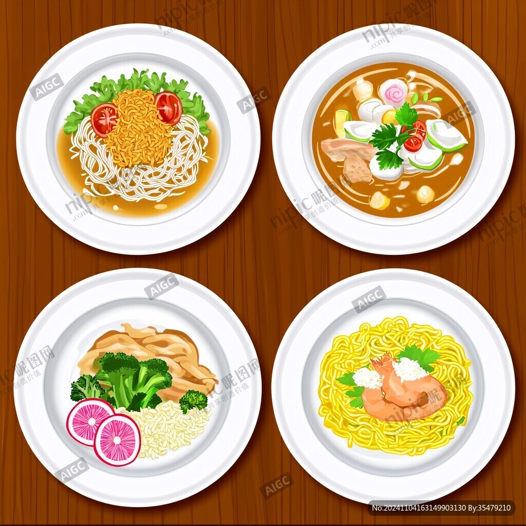 美味拉面插畫(huà)