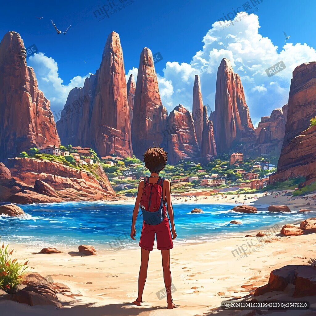 海邊原始人