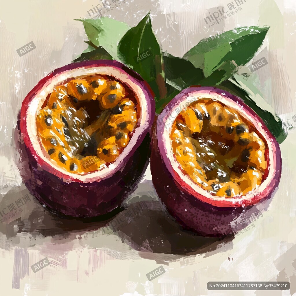 插畫(huà)百香果