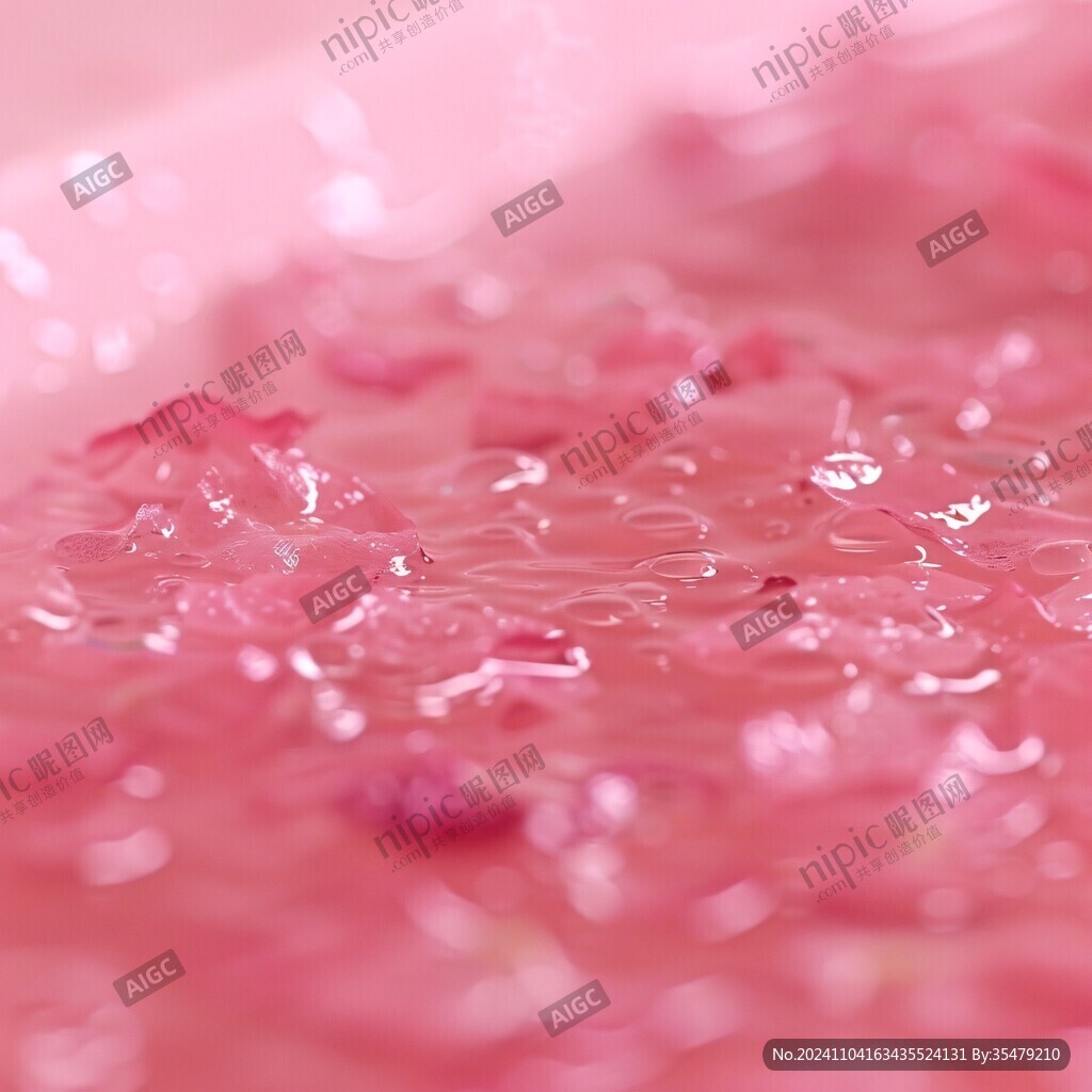水中薔薇花瓣