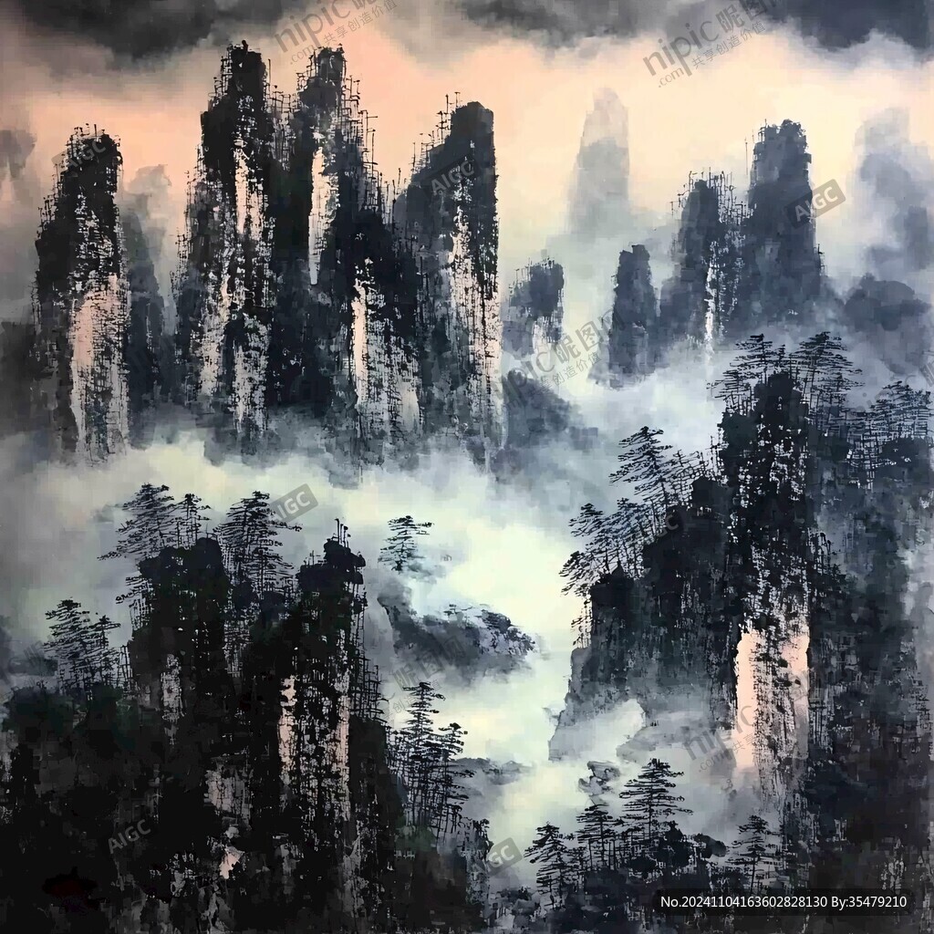 潑墨國畫