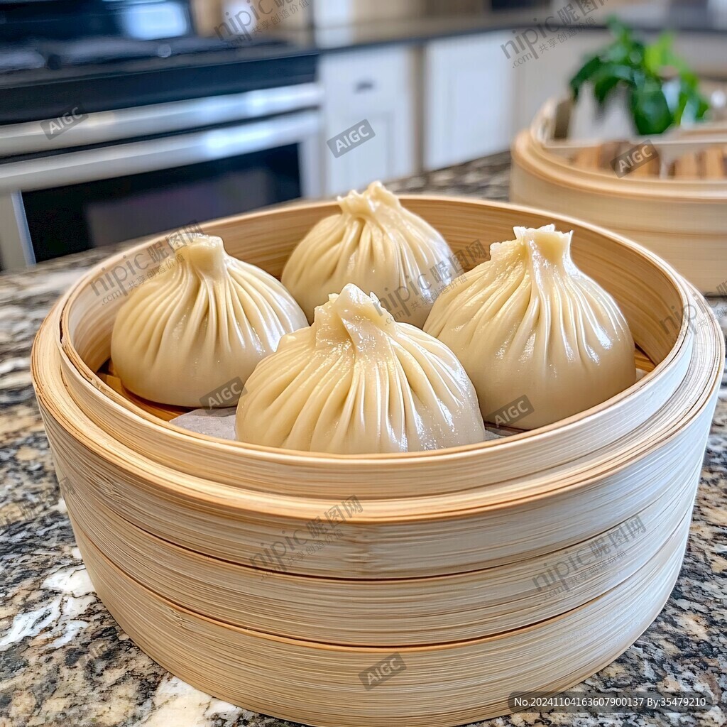 肉包子小籠包蒸籠湯包