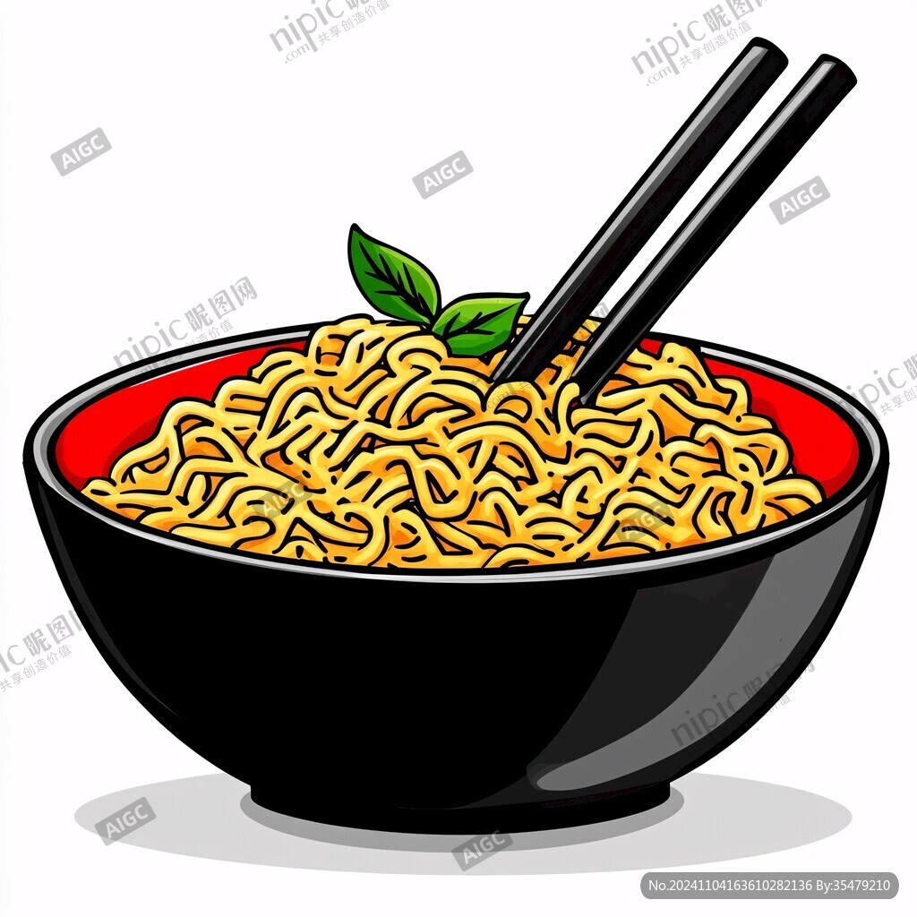 碗筷子拉面食品面條