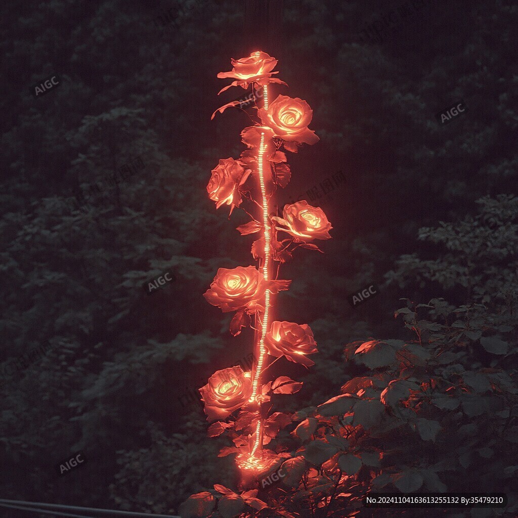 樹枝景觀亮化樹枝紅燈