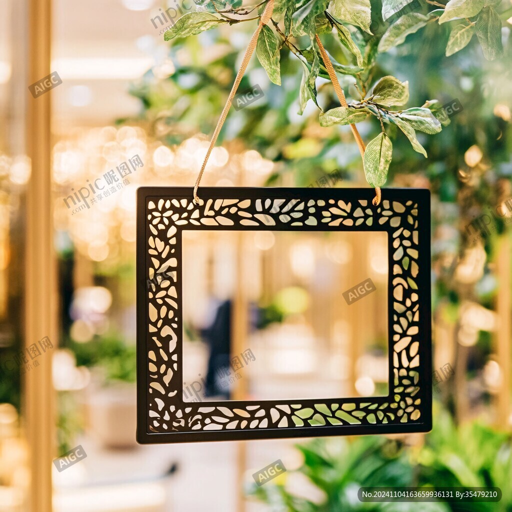 植物藤紋迎賓牌