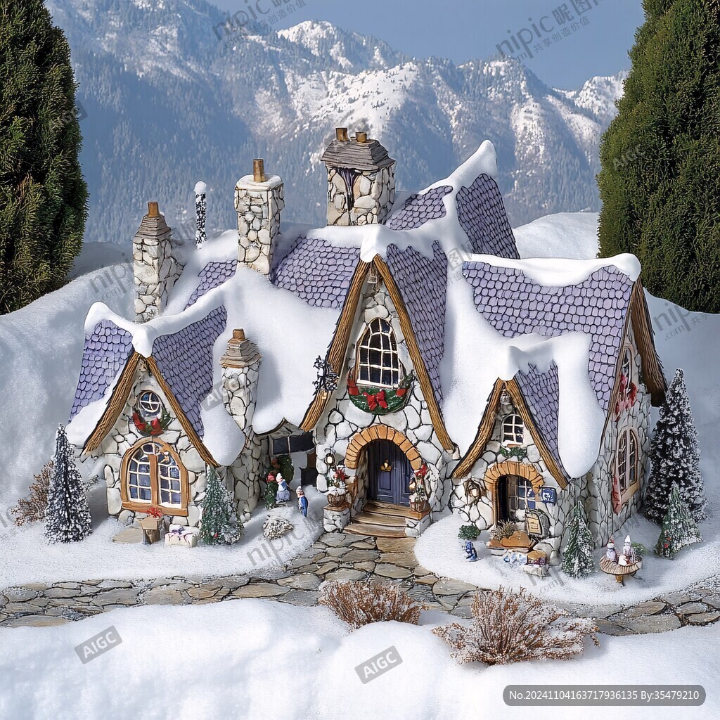 圣誕節(jié)小雪屋