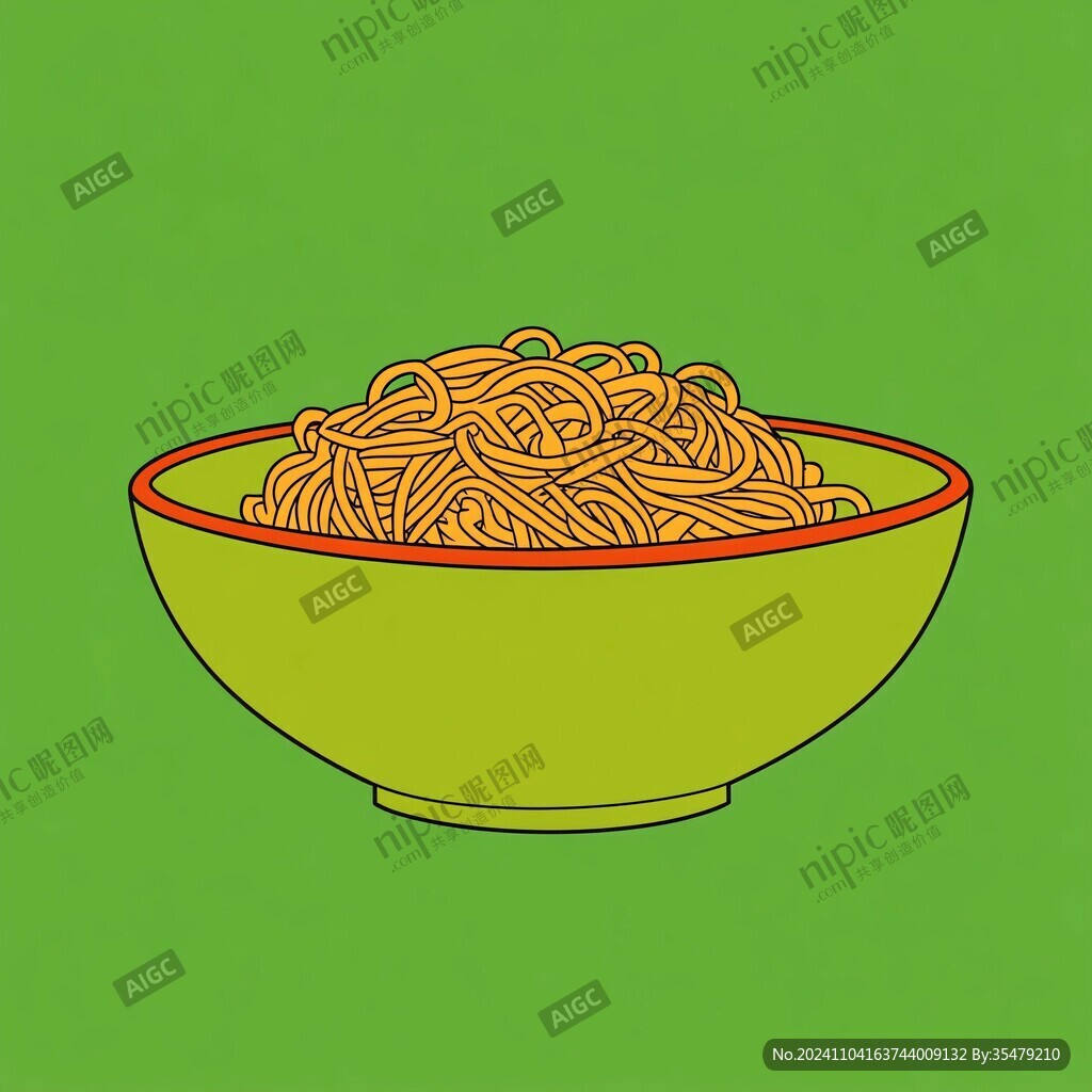 一碗面插畫