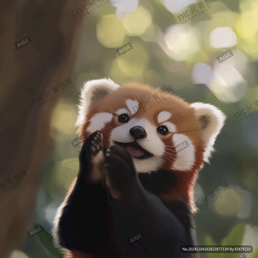 小熊貓插畫