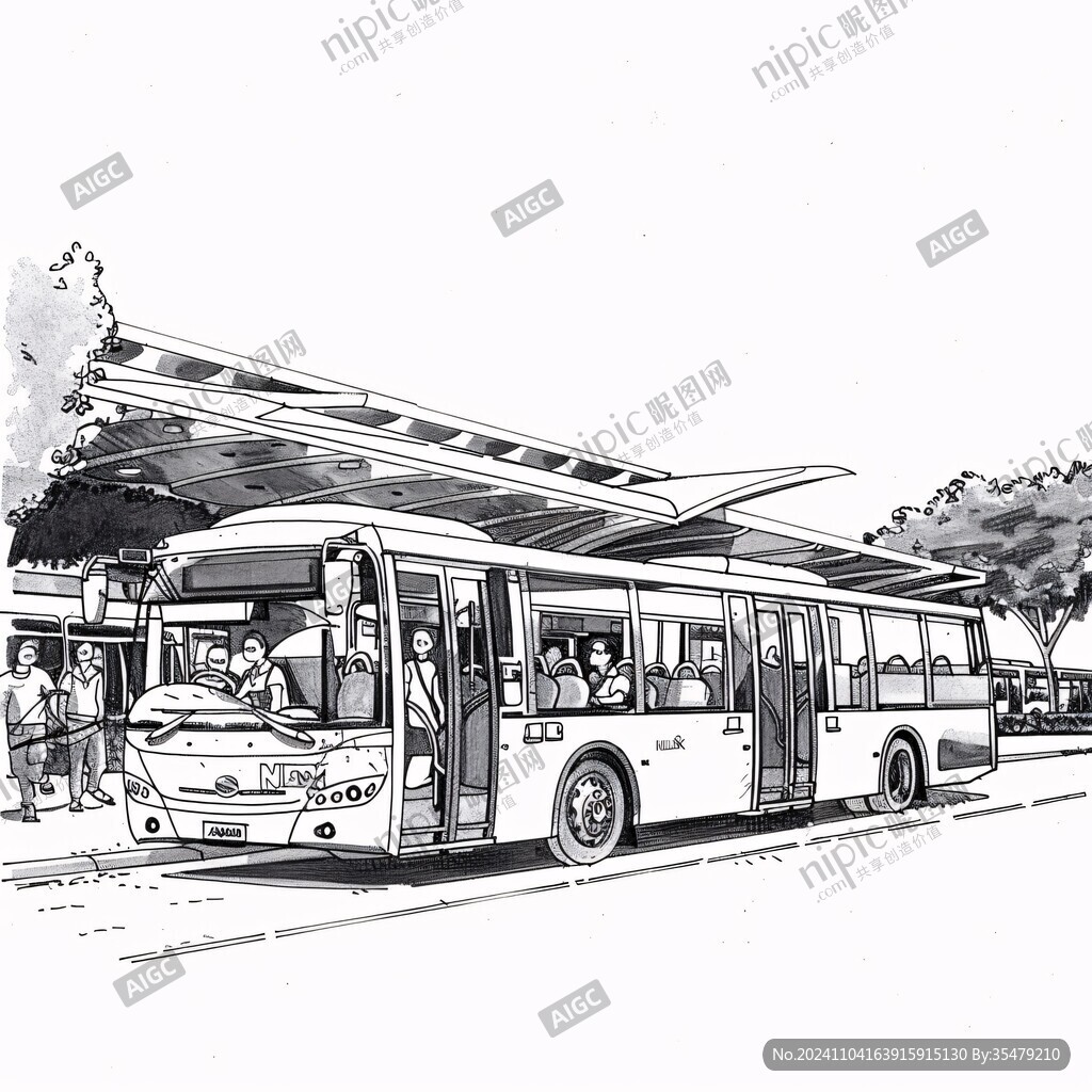 公交車手繪