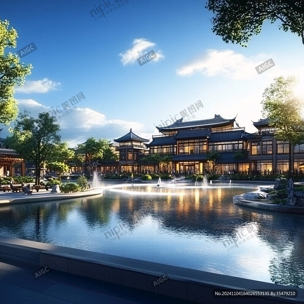 中式園林風(fēng)格度假酒店