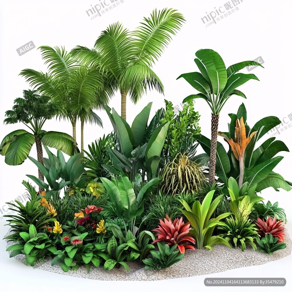 熱帶植物擺件