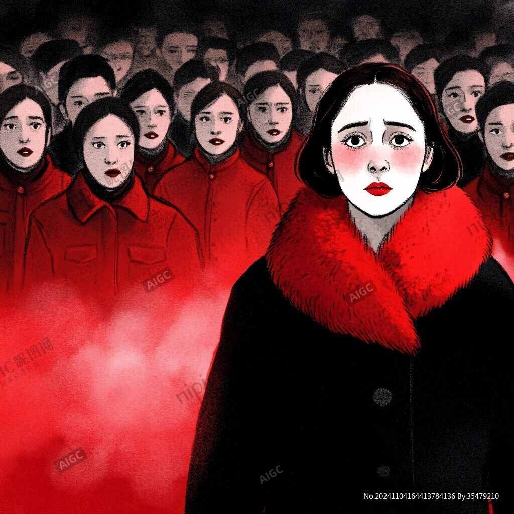 民國女學生插畫