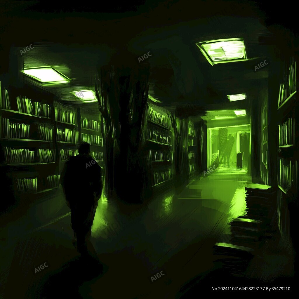 圖書館插畫