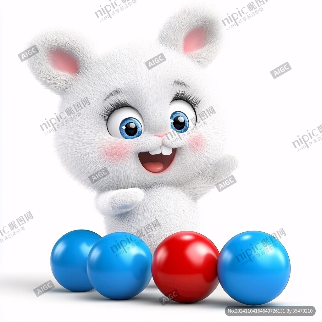 卡通小白鼠吉祥物