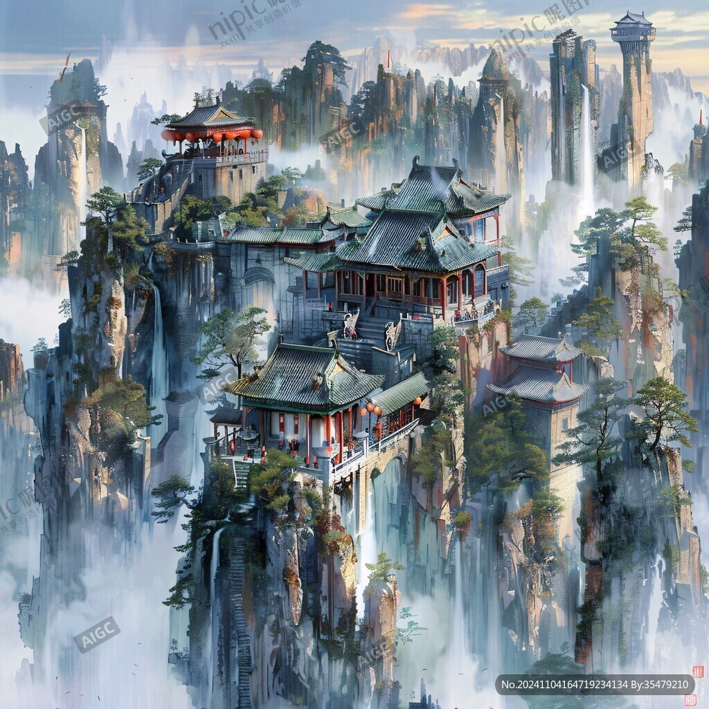 古風仙境天上宮闕