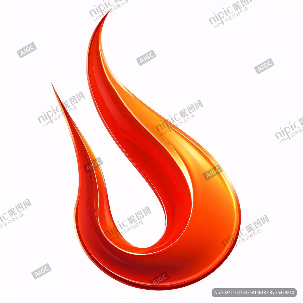 彩帶絲帶火焰logo
