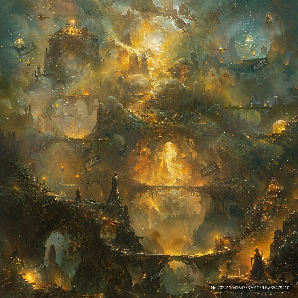 科幻場景宇宙洪荒