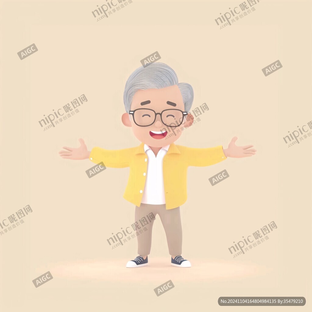 卡通老伯卡通爺爺