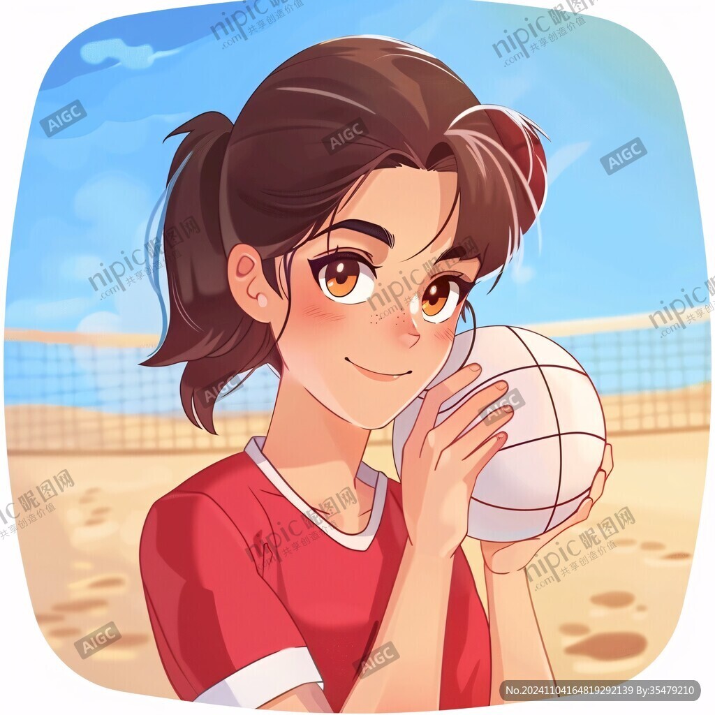 排球插畫