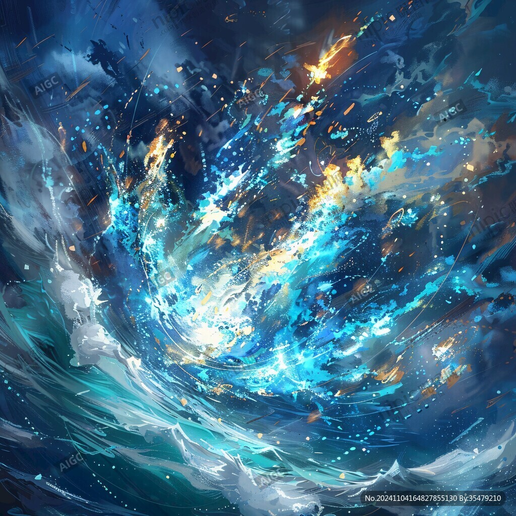 抽象寫意星辰大海