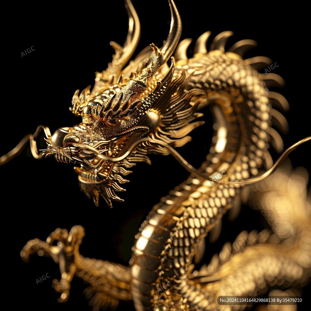 純金雕塑東方龍