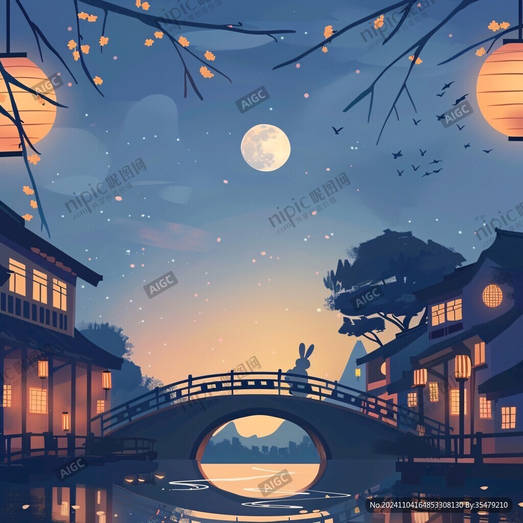 串月橋插畫