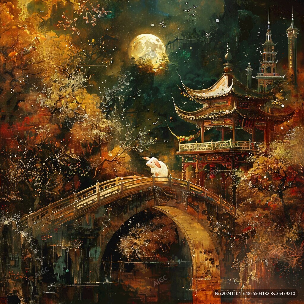 插畫愛晚亭