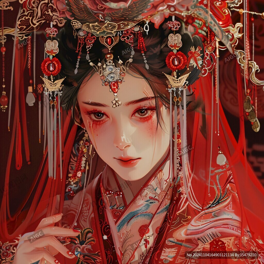 古風(fēng)嫁衣美女