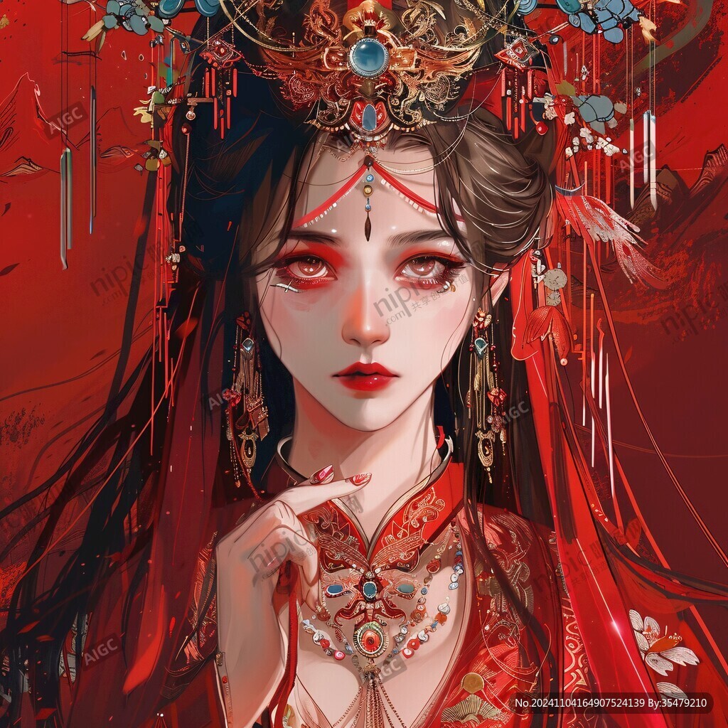 古風(fēng)嫁衣美女